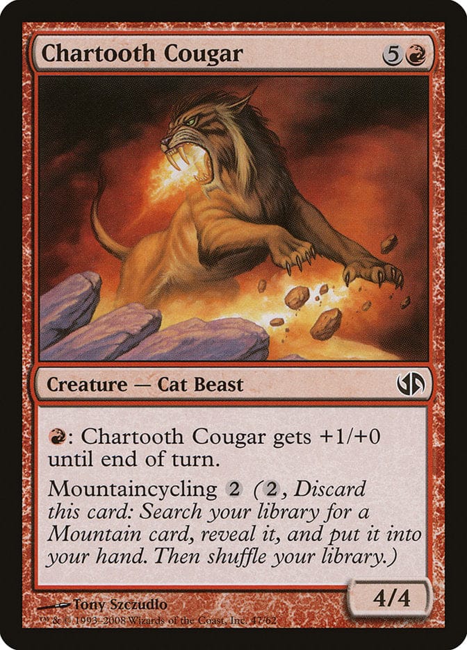 Chartooth Cougar [Duel Decks: Jace vs. Chandra] Magic: The Gathering