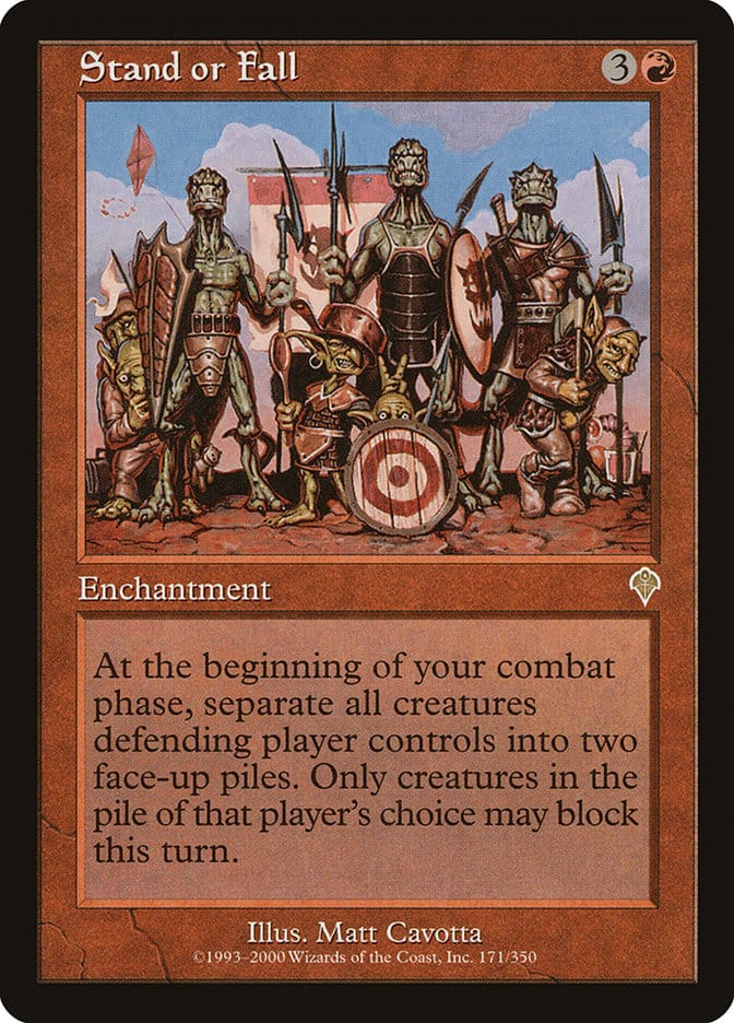 Stand or Fall [Invasion] Magic: The Gathering