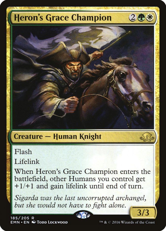 Heron's Grace Champion [Eldritch Moon] Magic: The Gathering