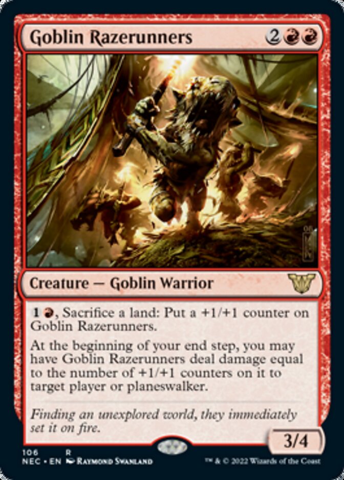 Goblin Razerunners [Kamigawa: Neon Dynasty Commander] Magic: The Gathering