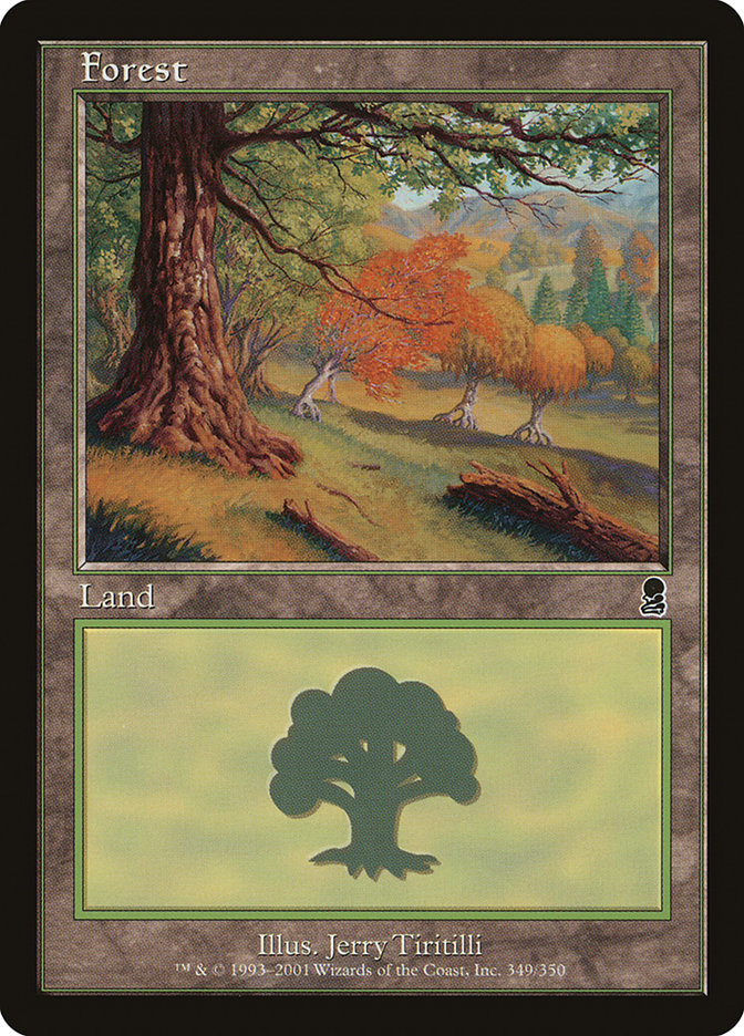 Forest (349) [Odyssey] Magic: The Gathering