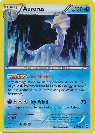 Aurorus (26/111) (Cosmos Holo) [XY: Furious Fists] Pokémon