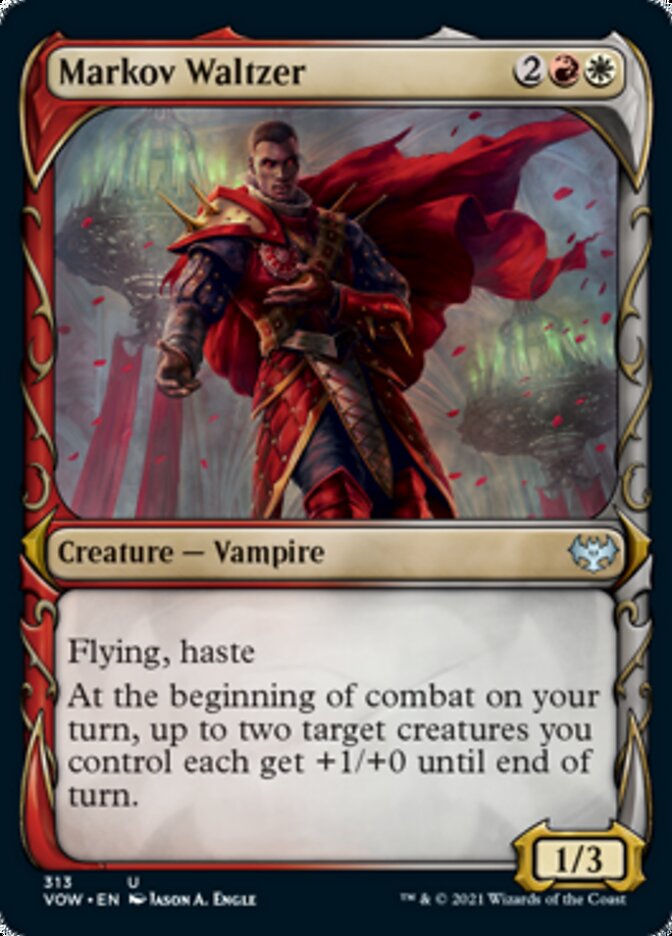 Markov Waltzer (Showcase Fang Frame) [Innistrad: Crimson Vow] Magic: The Gathering