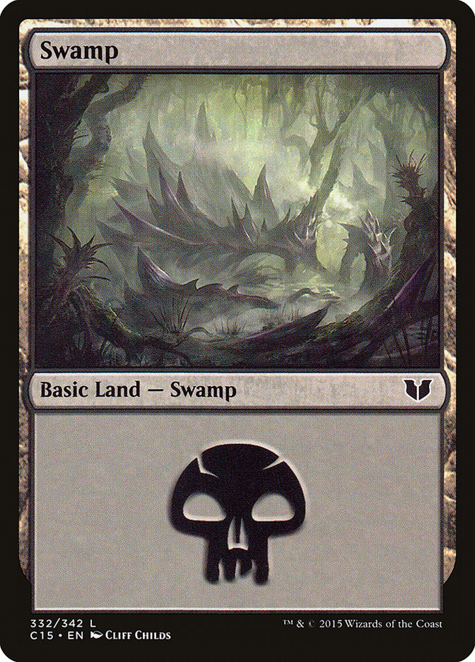 Swamp (332) [Commander 2015] Magic: The Gathering