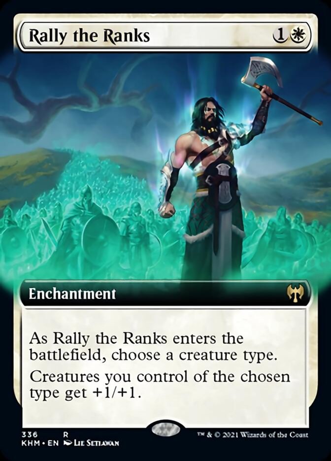 Rally the Ranks (Extended Art) [Kaldheim] Magic: The Gathering