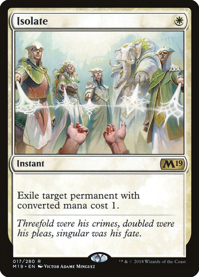Isolate [Core Set 2019] Magic: The Gathering