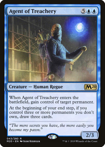 Agent of Treachery (Promo Pack) [Core Set 2020 Promos] Magic: The Gathering