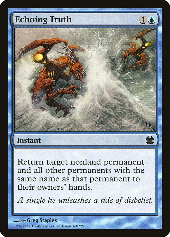 Echoing Truth [Modern Masters] Magic: The Gathering