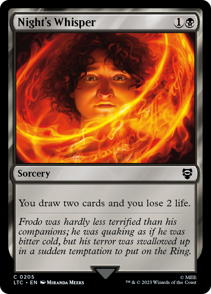 Night's Whisper [The Lord of the Rings: Tales of Middle-Earth Commander] Magic: The Gathering