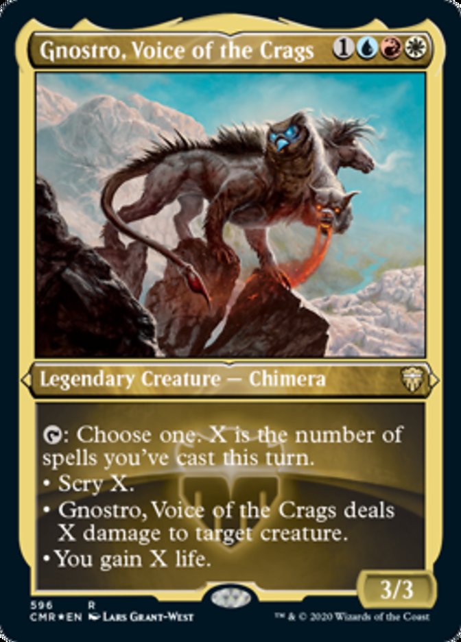 Gnostro, Voice of the Crags (Etched) [Commander Legends] Magic: The Gathering