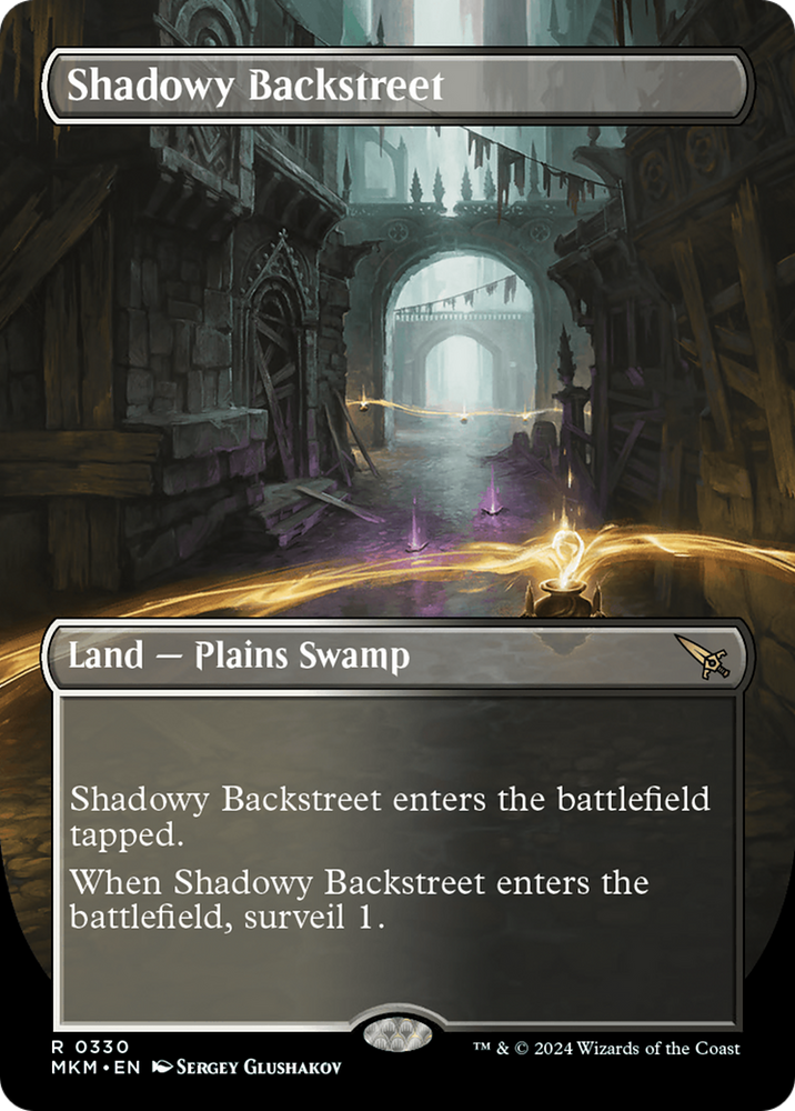 Shadowy Backstreet (Borderless) [Murders at Karlov Manor] Magic: The Gathering