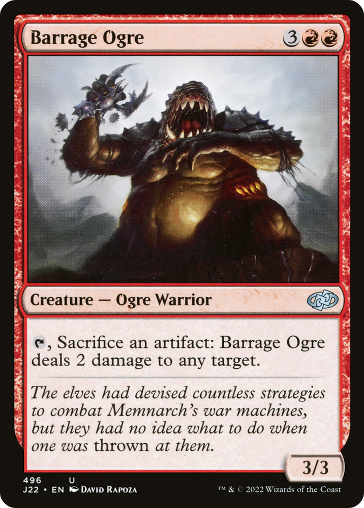 Barrage Ogre [Jumpstart 2022] Magic: The Gathering