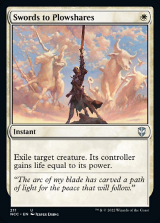Swords to Plowshares [Streets of New Capenna Commander] Magic: The Gathering