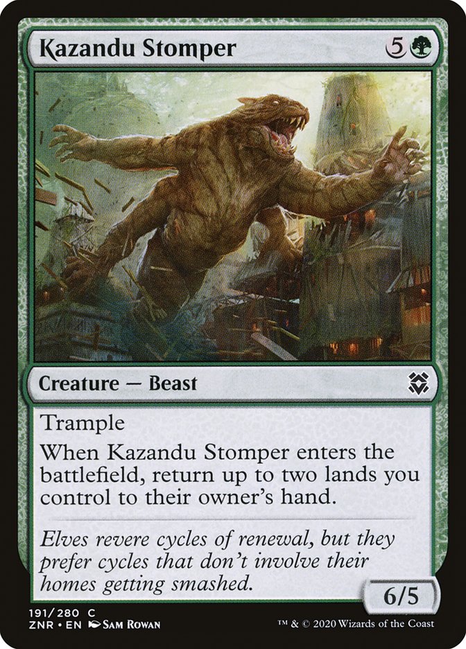 Kazandu Stomper [Zendikar Rising] Magic: The Gathering