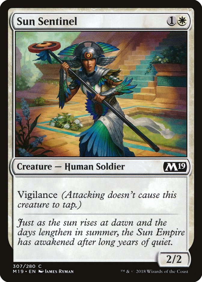 Sun Sentinel [Core Set 2019] Magic: The Gathering