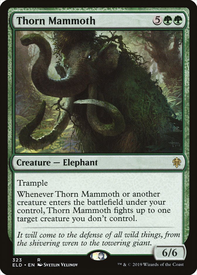 Thorn Mammoth [Throne of Eldraine] Magic: The Gathering