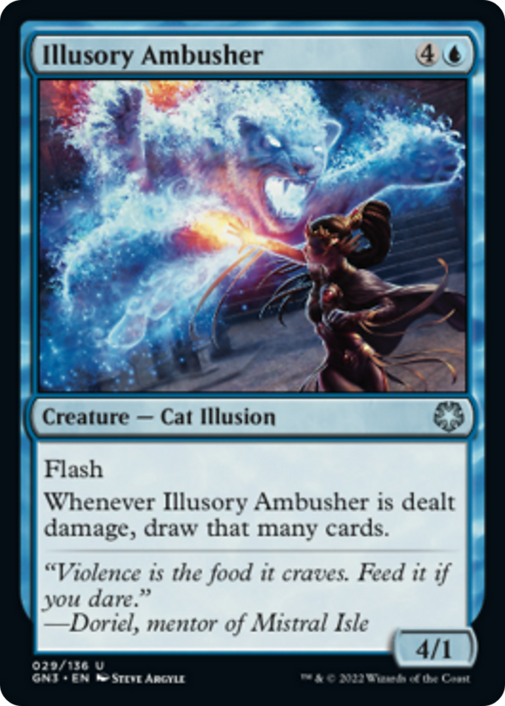 Illusory Ambusher [Game Night: Free-for-All] Magic: The Gathering