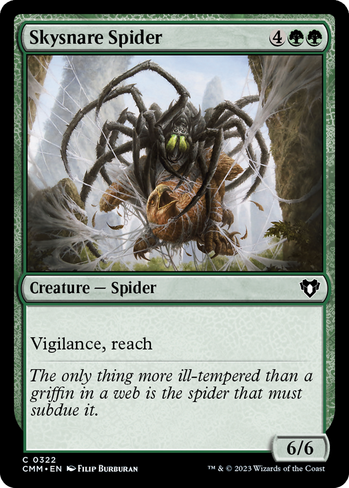 Skysnare Spider [Commander Masters] Magic: The Gathering