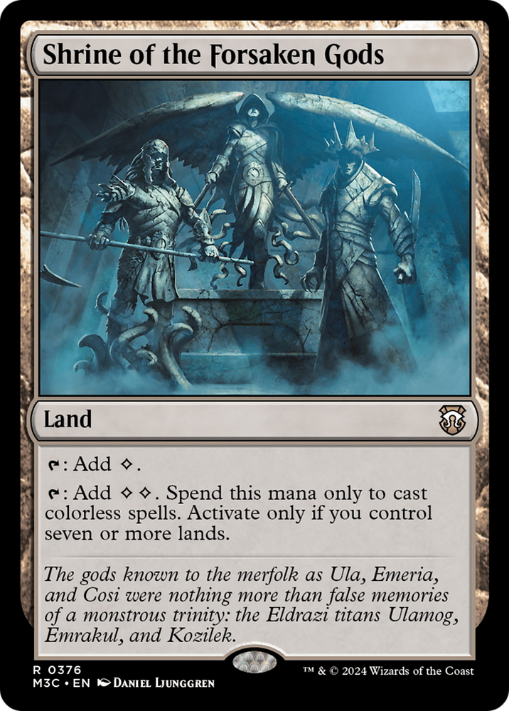 Shrine of the Forsaken Gods (Ripple Foil) [Modern Horizons 3 Commander] Magic: The Gathering