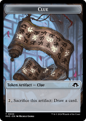 Eldrazi Spawn // Clue Double-Sided Token [Modern Horizons 3 Tokens] Magic: The Gathering