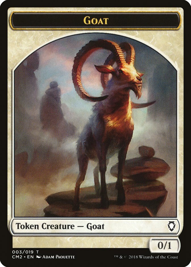 Goat Token [Commander Anthology Volume II Tokens] Magic: The Gathering