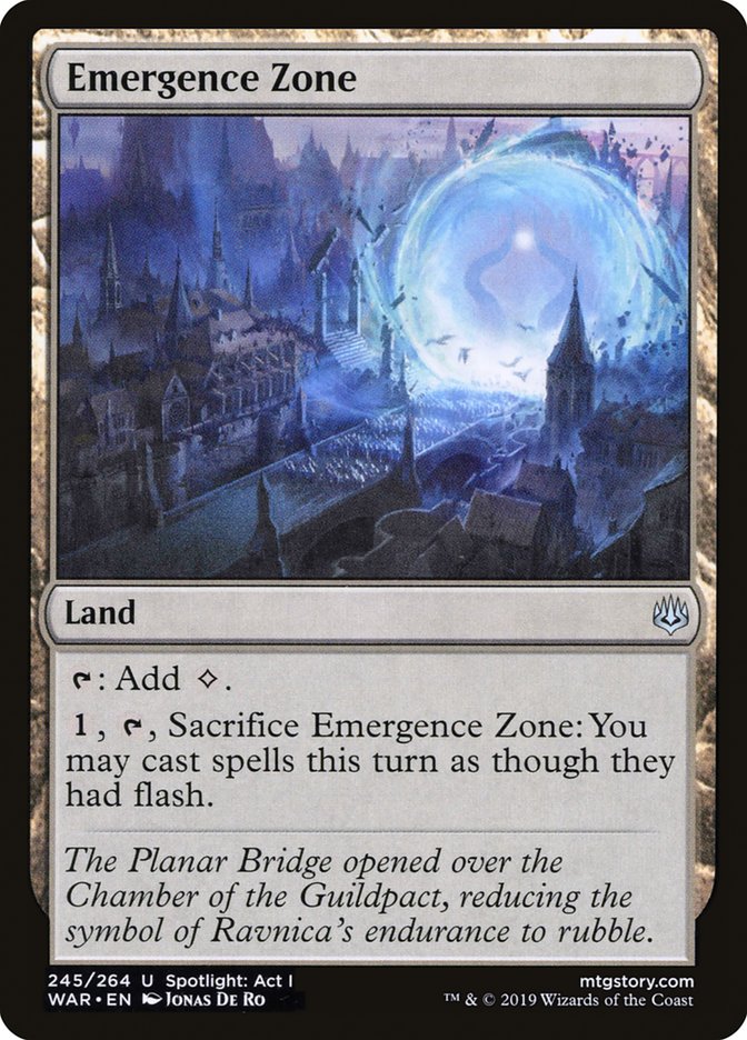 Emergence Zone [War of the Spark] Magic: The Gathering