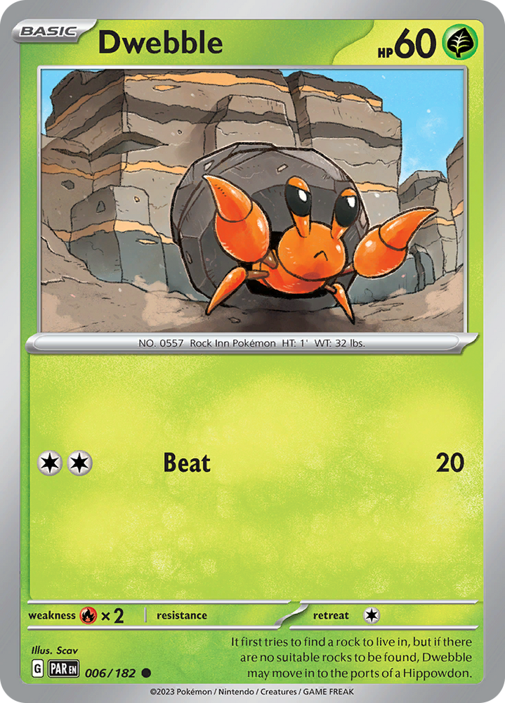 Dwebble (006/182) [Scarlet & Violet: Paradox Rift] Pokémon