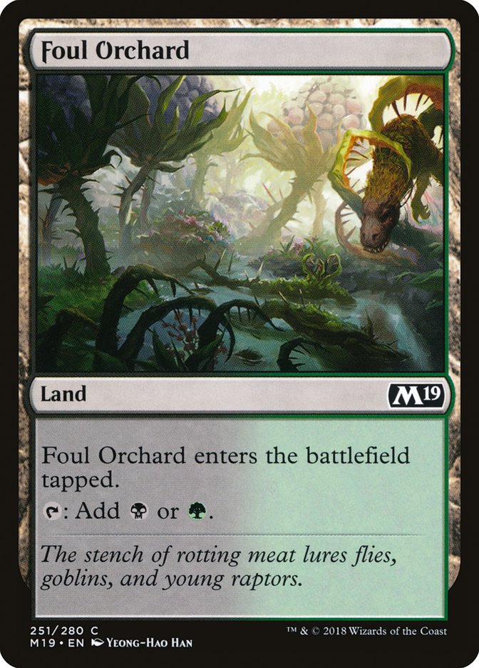 Foul Orchard [Core Set 2019] Magic: The Gathering