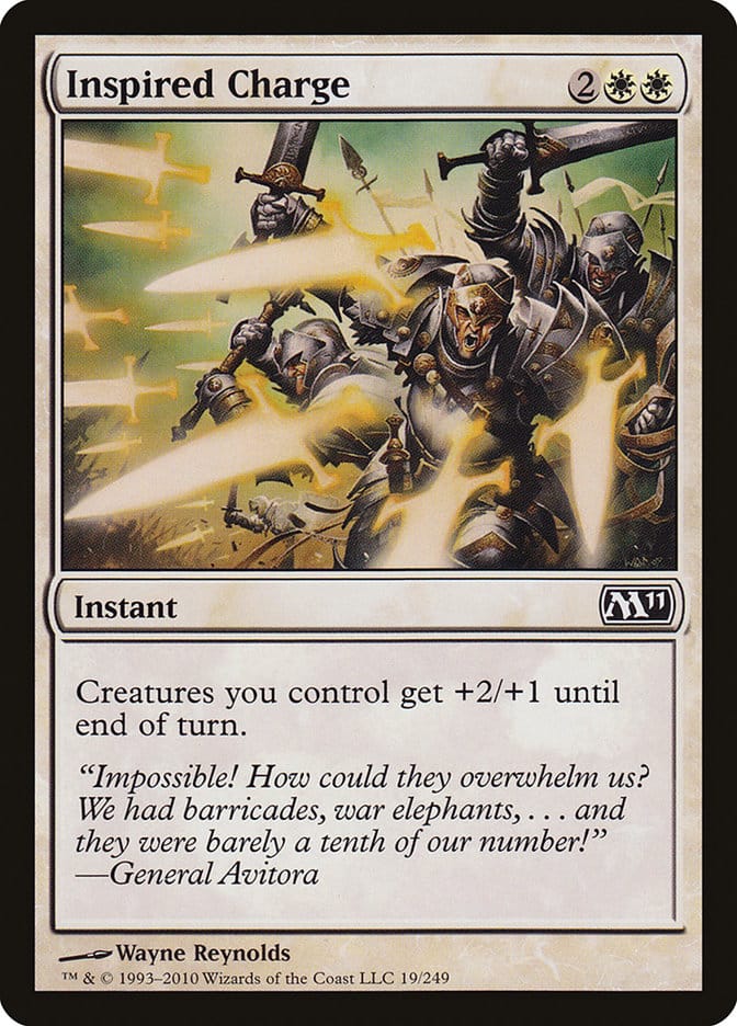 Inspired Charge [Magic 2011] Magic: The Gathering