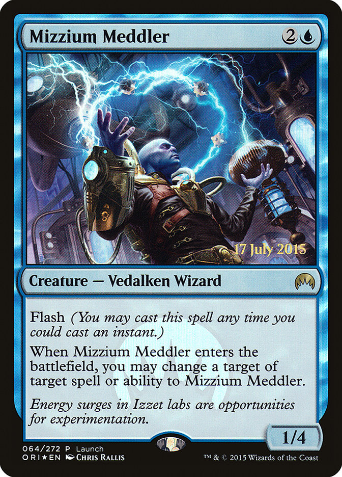 Mizzium Meddler (Launch) [Magic Origins Promos] Magic: The Gathering