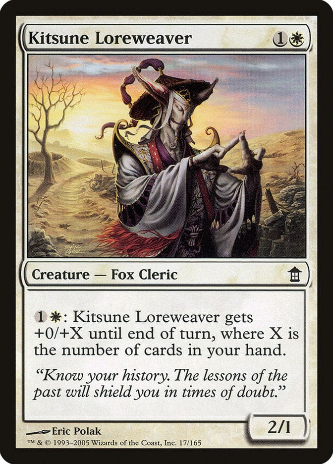 Kitsune Loreweaver [Saviors of Kamigawa] Magic: The Gathering