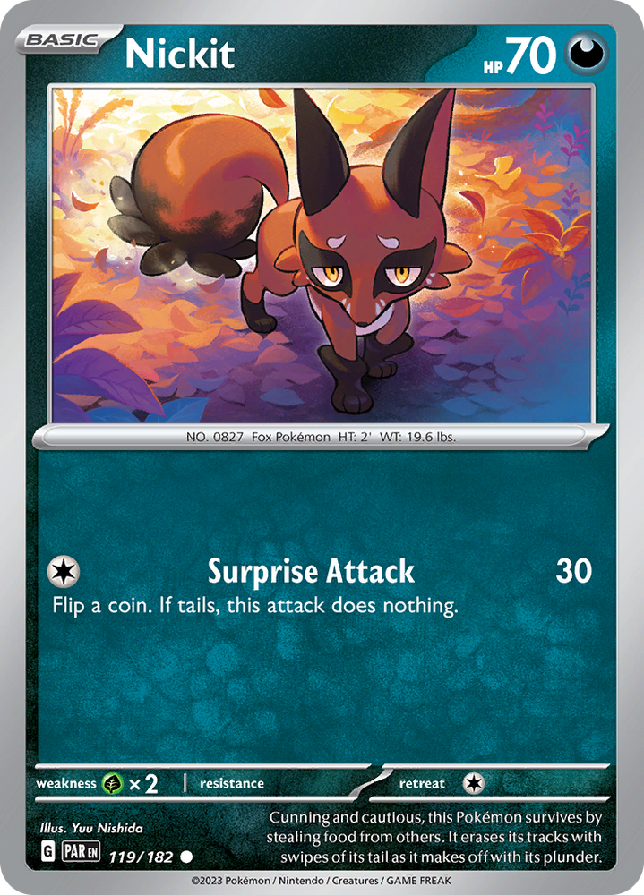 Nickit (119/182) [Scarlet & Violet: Paradox Rift] Pokémon