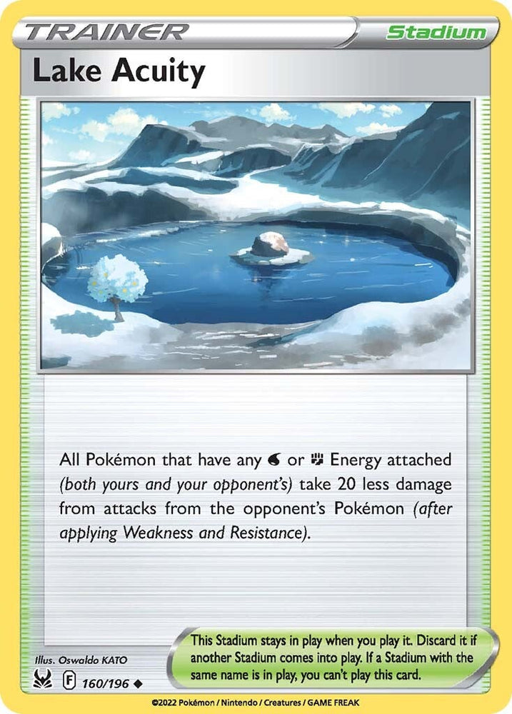 Lake Acuity (160/196) [Sword & Shield: Lost Origin] - Pokemon Cards For Your TCG Needs!