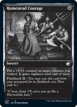 Homestead Courage [Innistrad: Double Feature] Magic: The Gathering