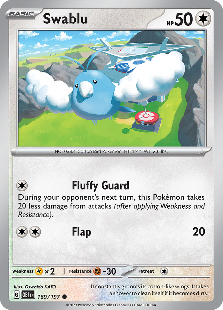 Swablu (169/197) [Scarlet & Violet: Obsidian Flames] Pokémon