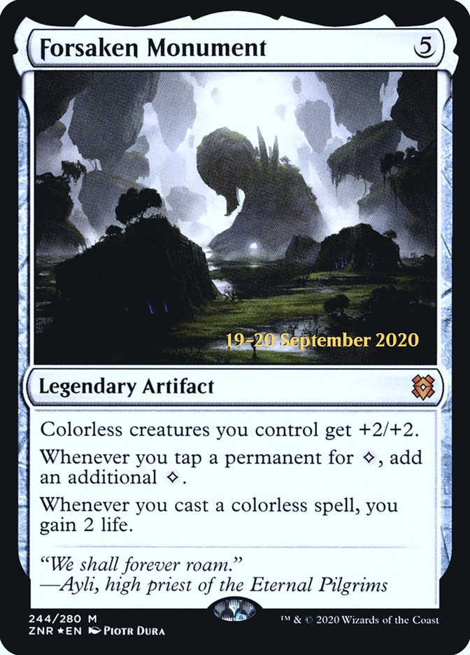 Forsaken Monument [Zendikar Rising Prerelease Promos] Magic: The Gathering