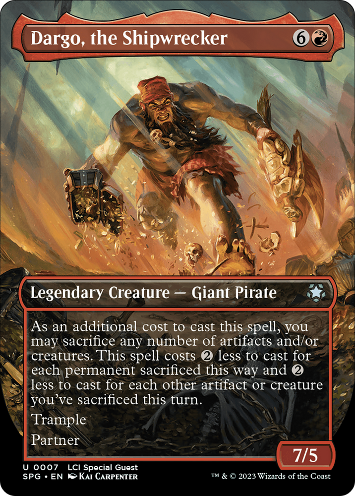Dargo, the Shipwrecker (Borderless) [The Lost Caverns of Ixalan Special Guests] Magic: The Gathering