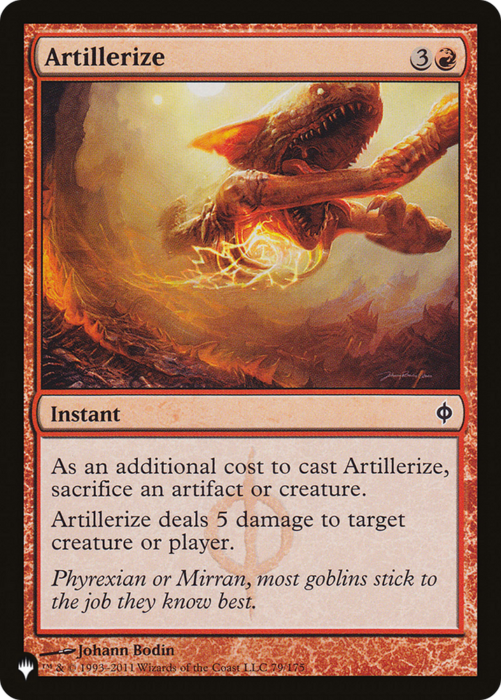 Artillerize [The List] Magic: The Gathering