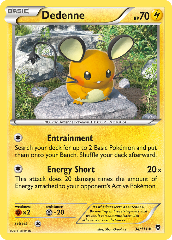 Dedenne (34/111) [XY: Furious Fists] Pokémon