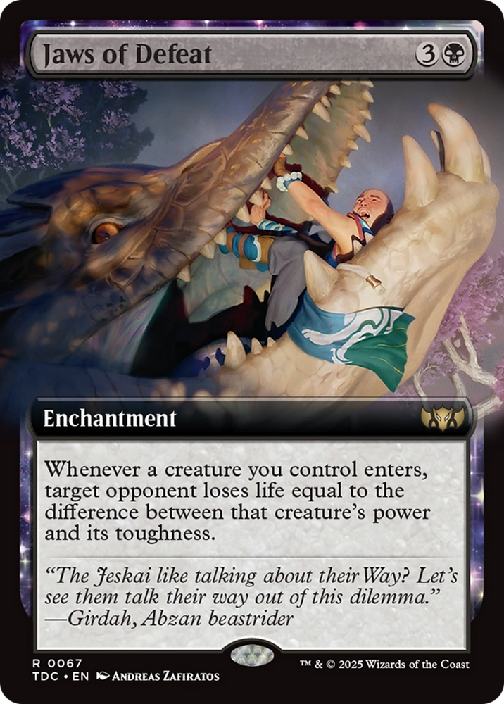 Jaws of Defeat (Extended Art) [Tarkir: Dragonstorm Commander] Magic: The Gathering