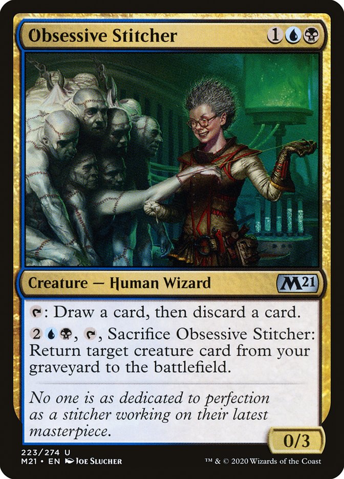 Obsessive Stitcher [Core Set 2021] Magic: The Gathering