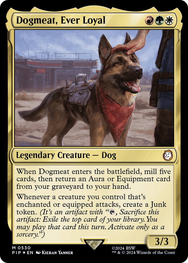Dogmeat, Ever Loyal (Surge Foil) [Fallout] Magic: The Gathering