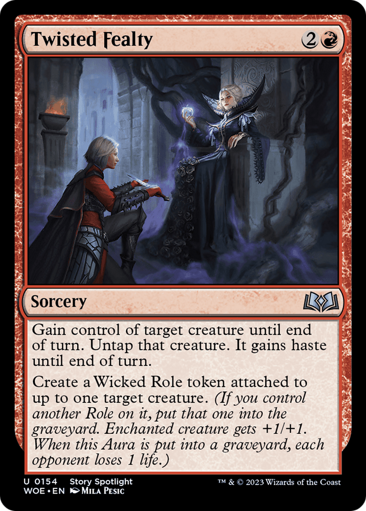 Twisted Fealty [Wilds of Eldraine] Magic: The Gathering