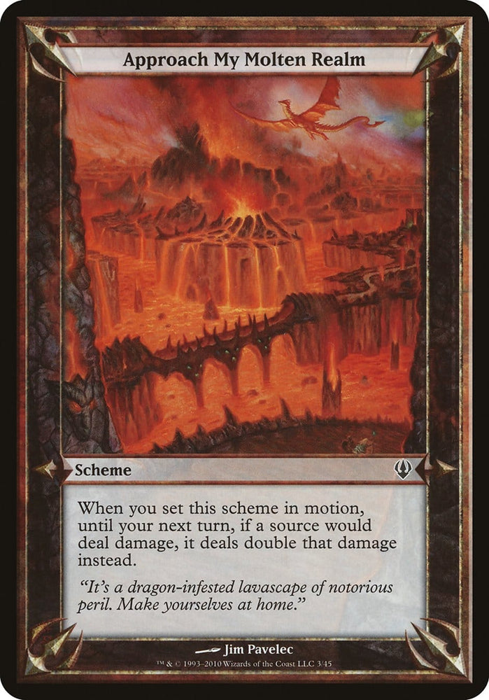 Approach My Molten Realm (Schemes) [Archenemy Schemes] Magic: The Gathering