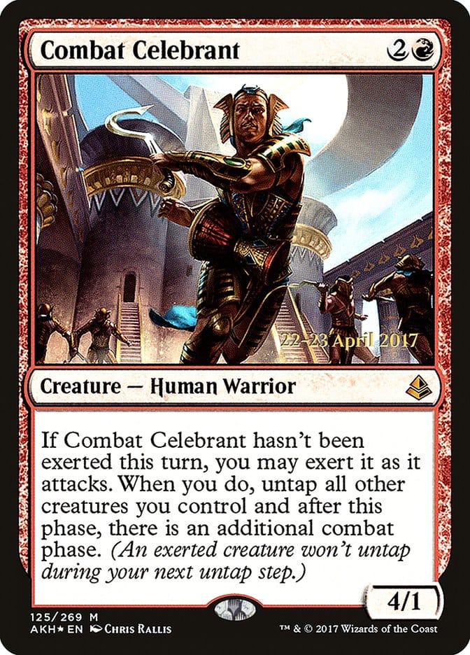 Combat Celebrant [Amonkhet Prerelease Promos] Magic: The Gathering