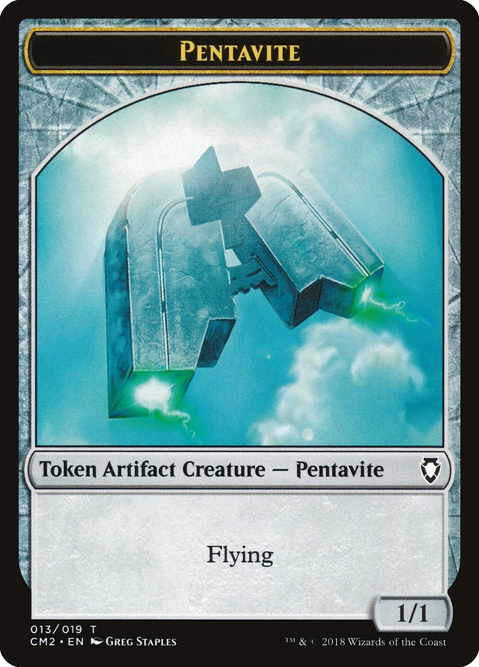 Pentavite Token [Commander Anthology Volume II Tokens] Magic: The Gathering