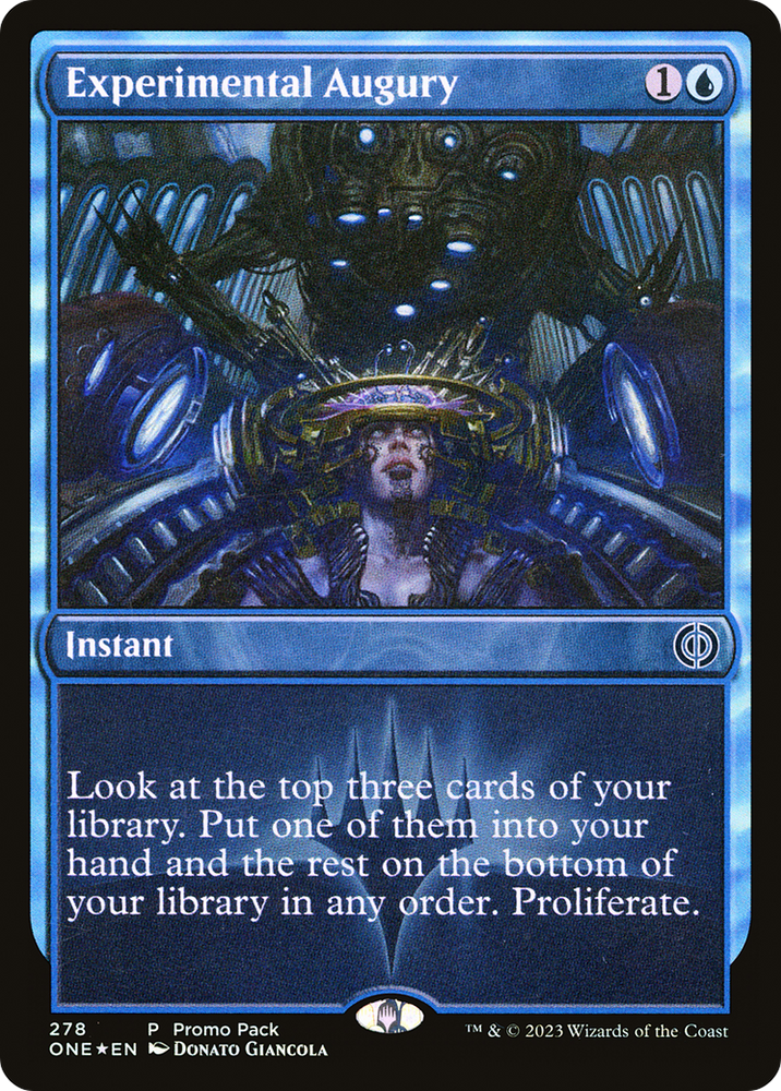 Experimental Augury (Promo Pack) [Phyrexia: All Will Be One Promos] Magic: The Gathering