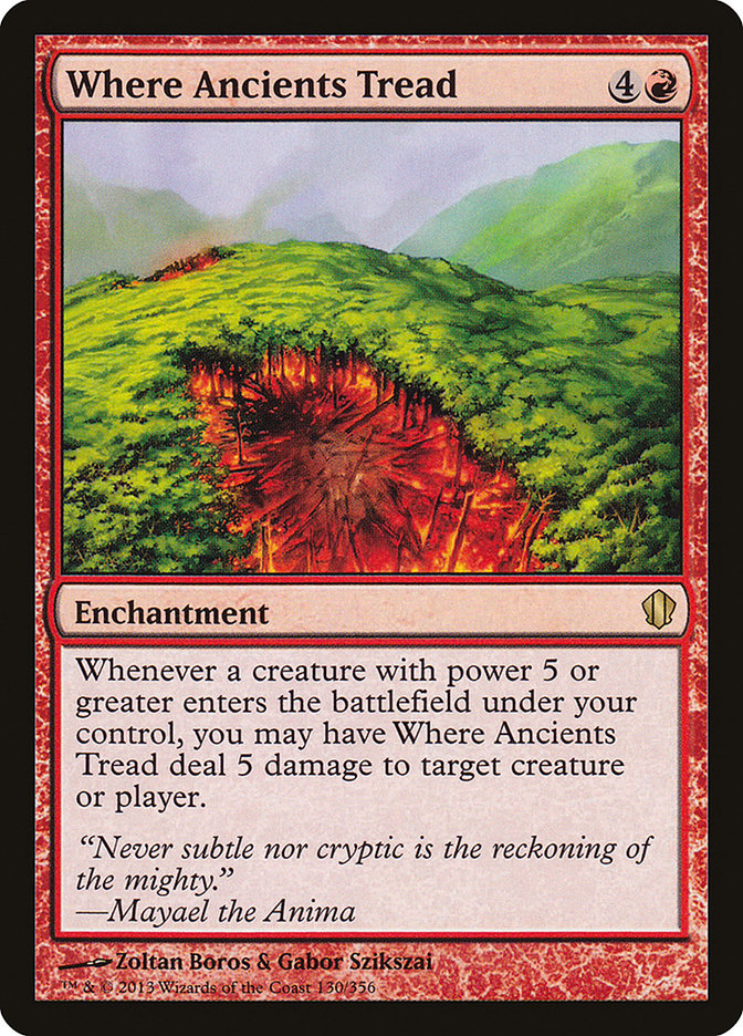 Where Ancients Tread [Commander 2013] Magic: The Gathering
