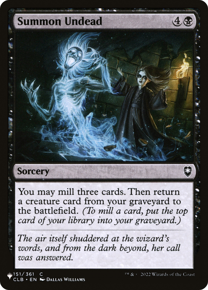 Summon Undead [The List] Magic: The Gathering