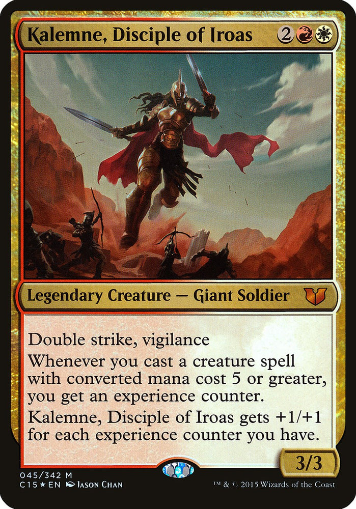 Kalemne, Disciple of Iroas (Oversized) [Commander 2015 Oversized] Magic: The Gathering